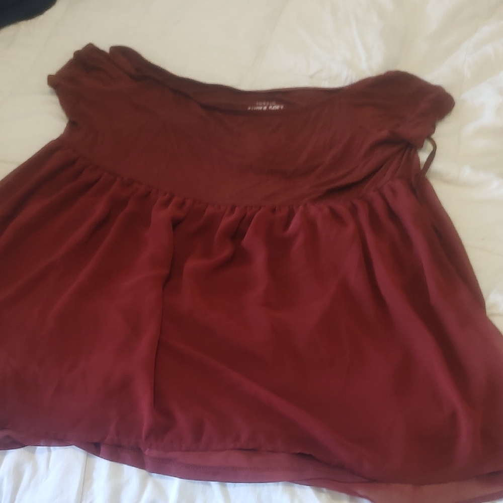 Torrid Rich Burgundy Blouse